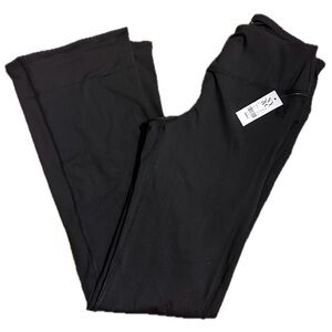 NWT 2 pair Black Mid Rise Bootcut Yoga Pants